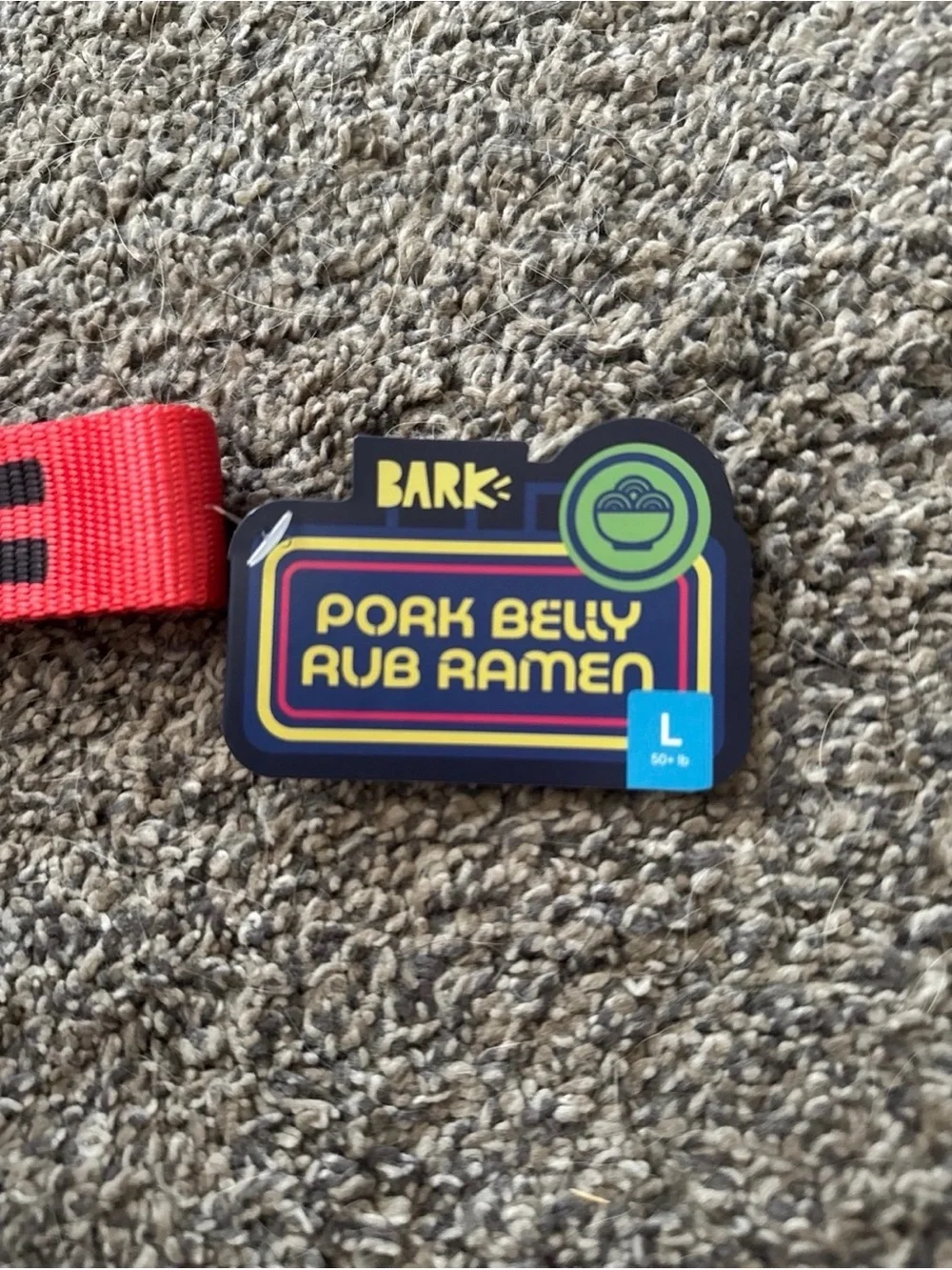 Bark Pork Belly Rub Ramen Dog Toy - Large
